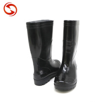 Smooth grain design waterproof factory direct sales outer rubber fabric boots casual